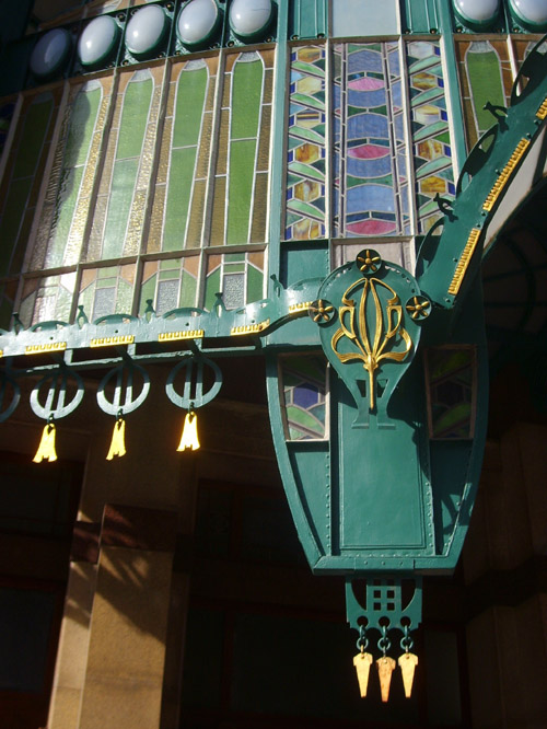 detail of the art nouveau municipal building