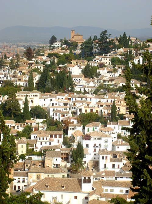 view of granadas muslim quarter - the albayazin