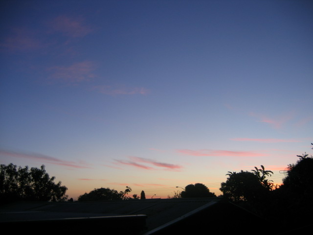 26 october A cold sunset