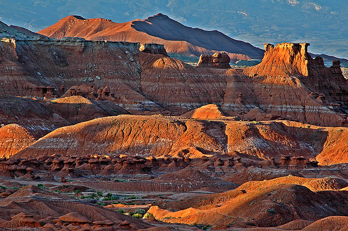 Cliffs and buttes.