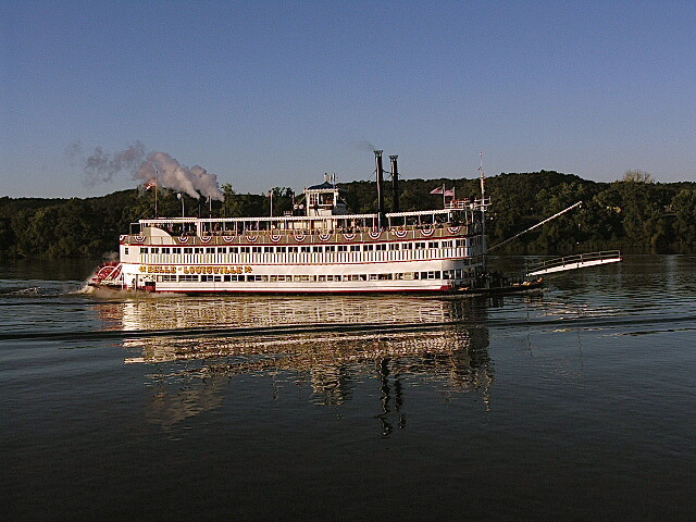 Belle of Louisville cruising past us.