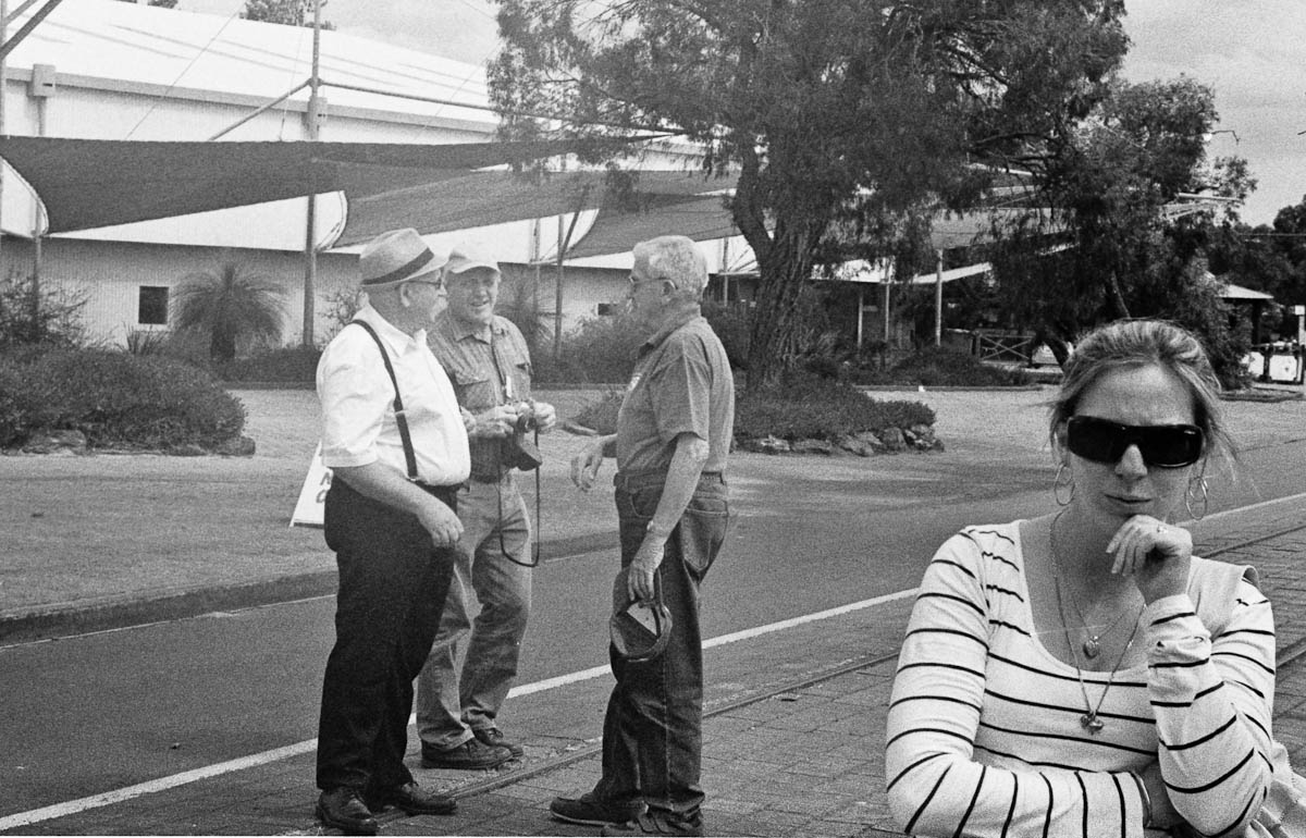 Waiting for the number 66 tram