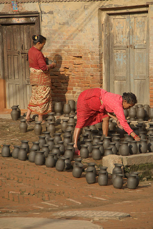 Women in Potters Square Bhaktapur