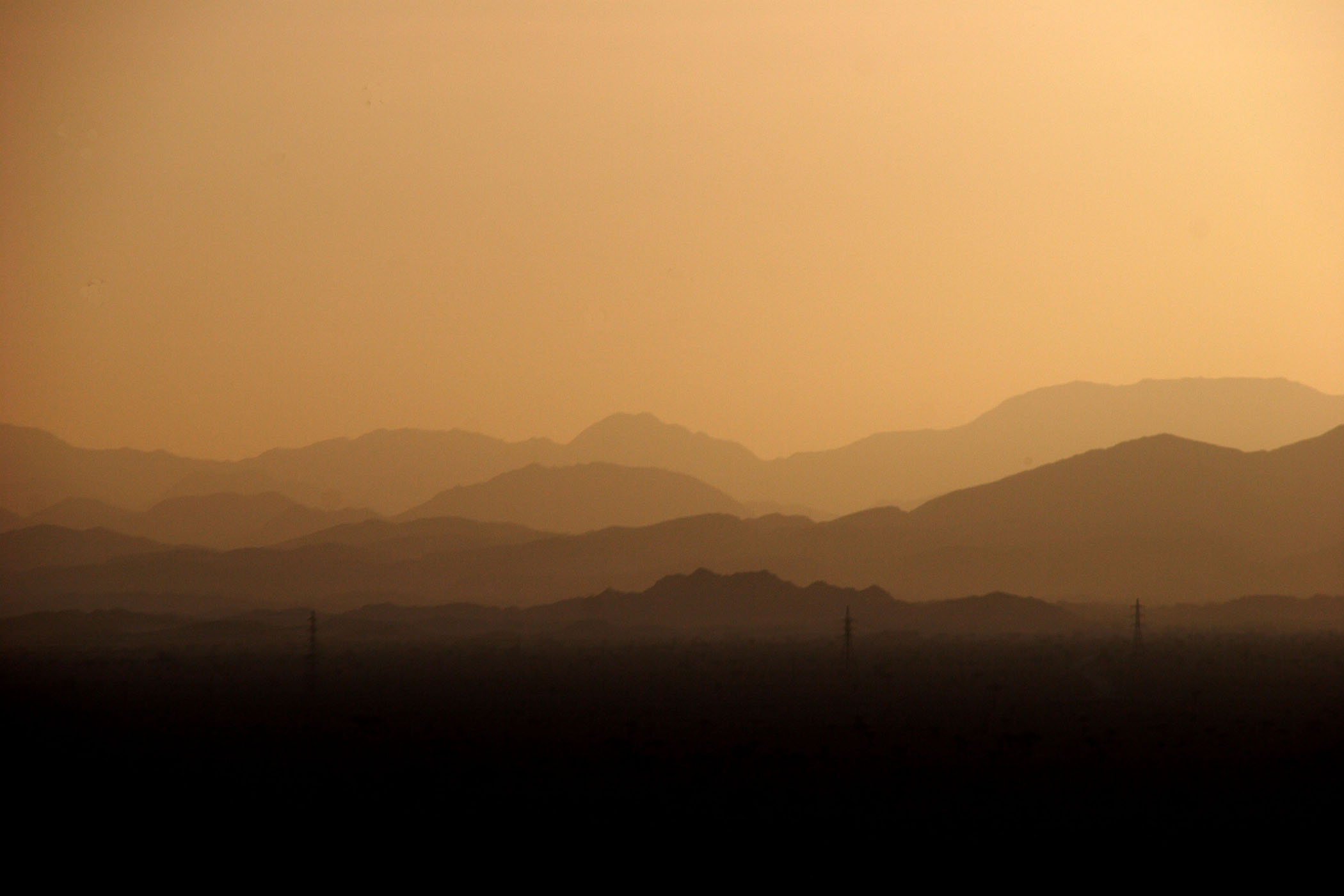 Sunrise over the Desert