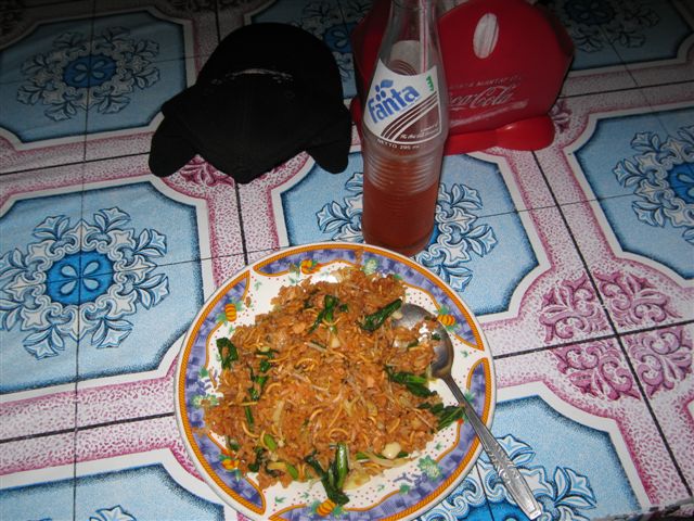 this was my meal, nasi goreng  (7,000Rp)