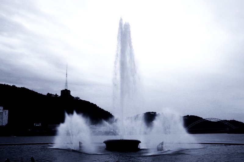 Blue fountain, Pittsburgh, Pittsburgh, PA