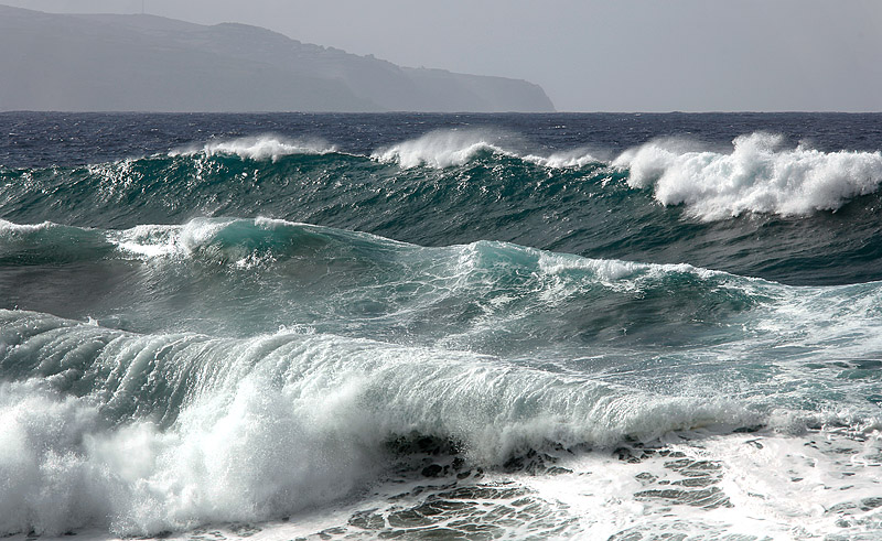 Waves outside Ribeira Grande