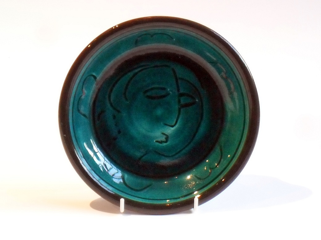Small Dish With Drawn Face