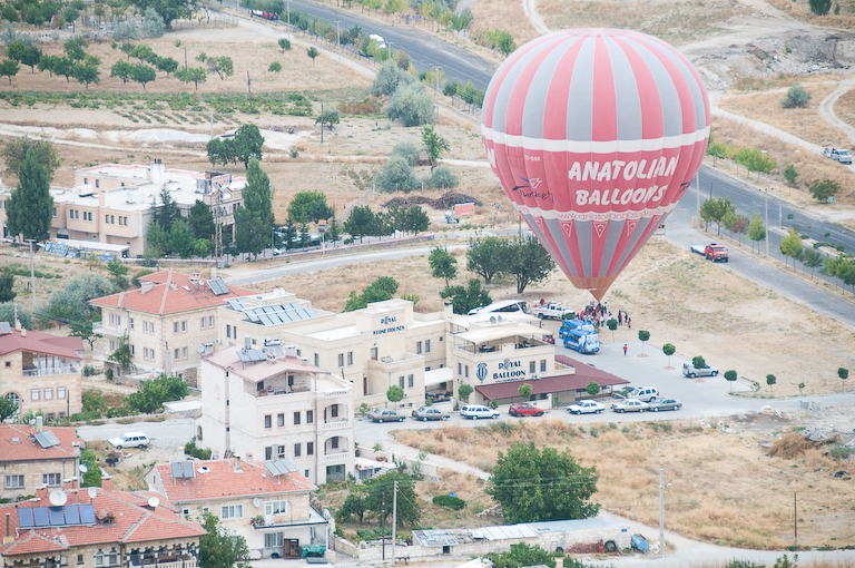 Envolée en montgolfière en Cappadoce.