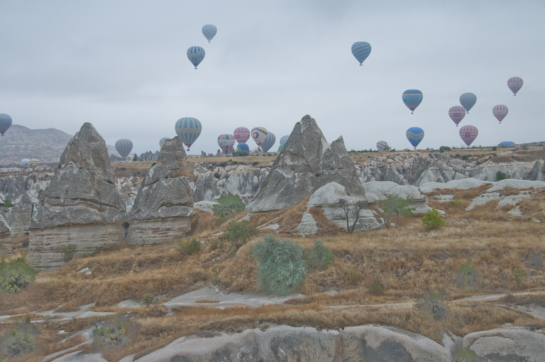 Envolée en montgolfière en Cappadoce.