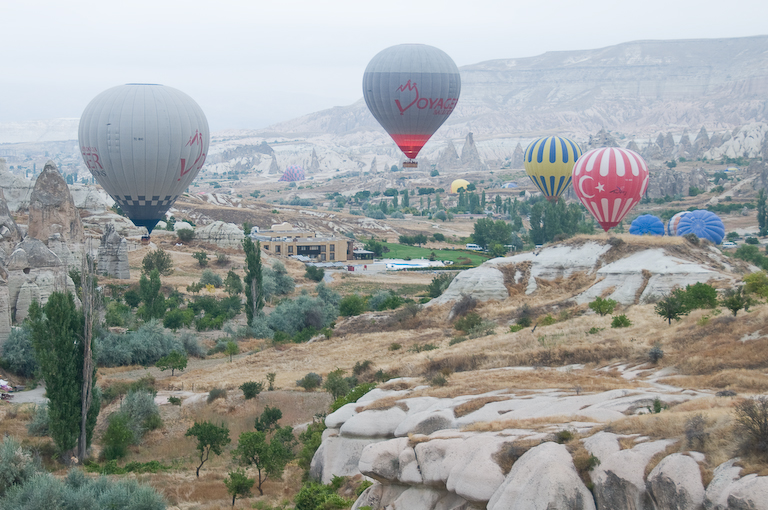 Envolée en montgolfière en Cappadoce.