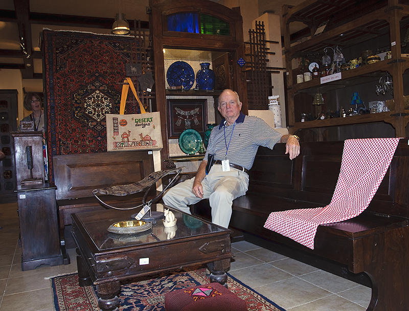 Bill Crays inside Desert Design in Al Khobar