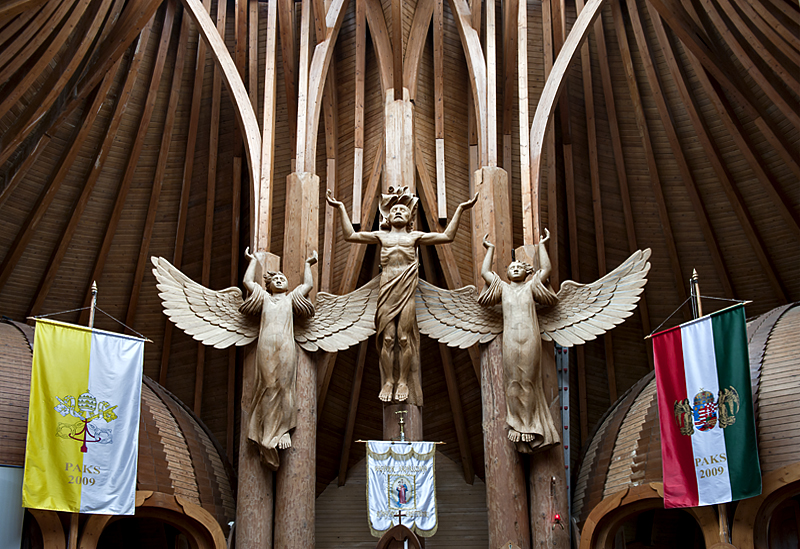 Above the altar