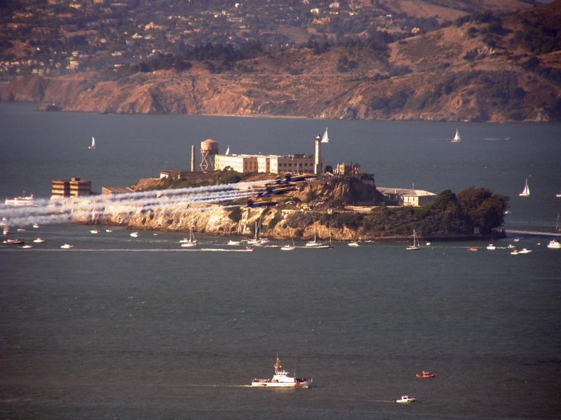 Blue Angels over Alcatraz