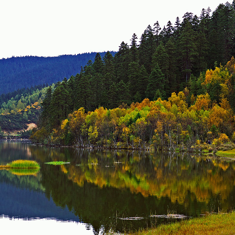 Autumn colours at Shudu Lake