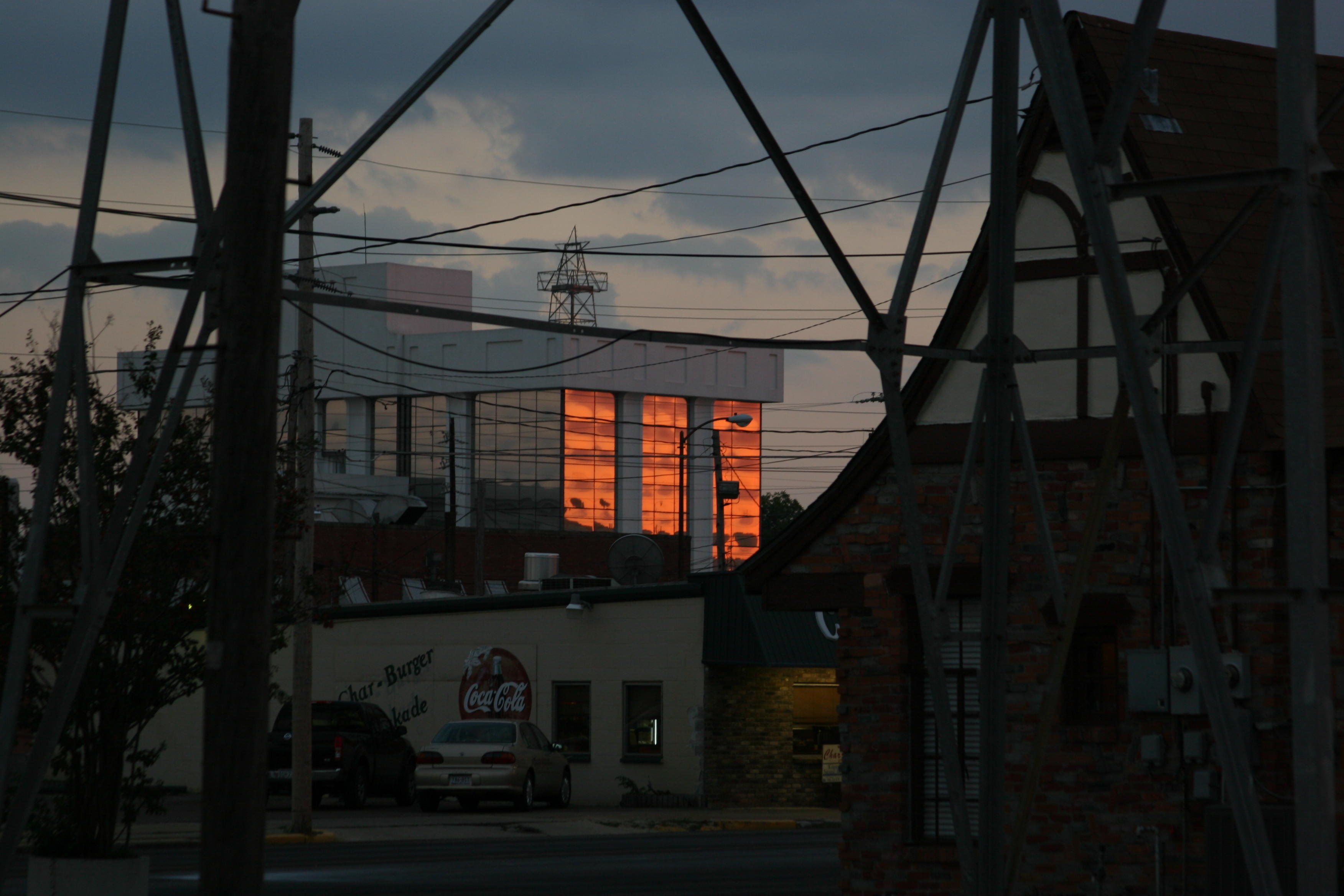 sunset reflection