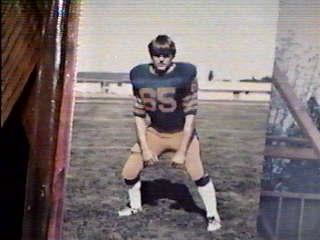 Jerry sent this picture of himself when he was playing football for Aloha High School.jpg