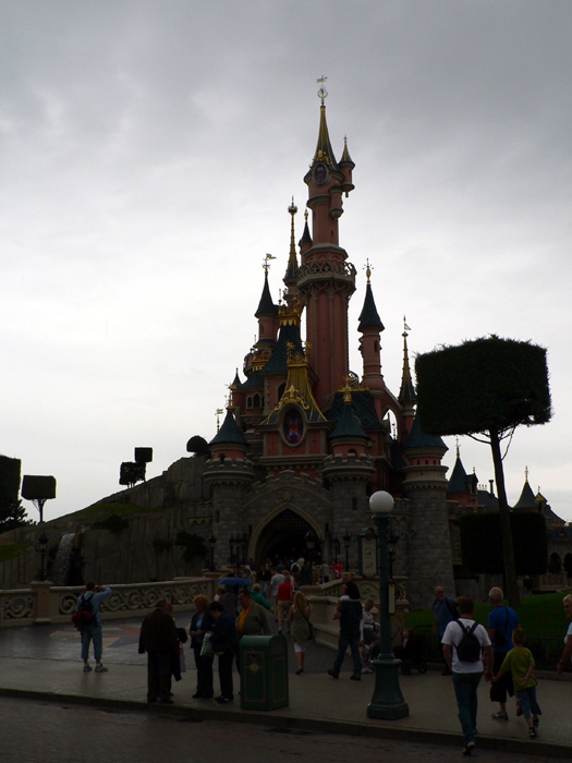 Sleeping Beauty castle - drizzly day, hard to get a good picture!