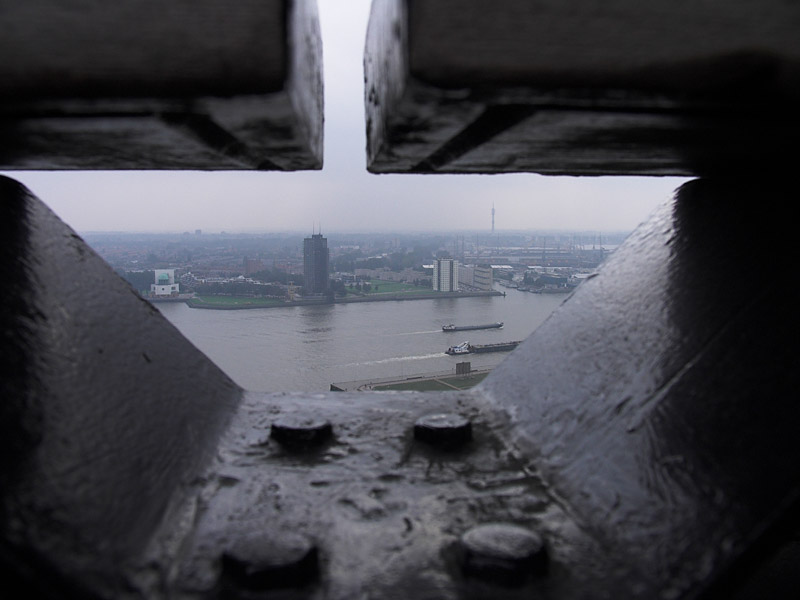 Through the girder