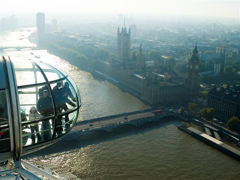 View from The London Eye - looking South