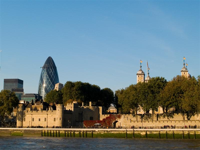 The Tower of London and Swiss RE Headquarters