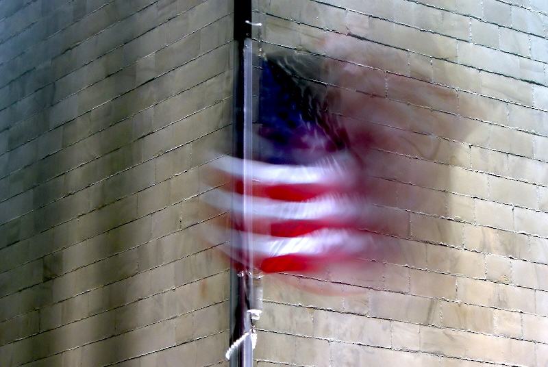 Flag detail at the Washington Monument