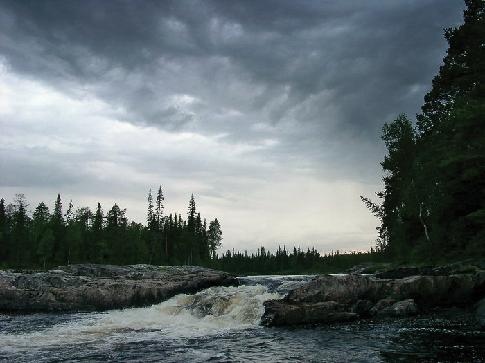 Tymcha river. Karniz rapid