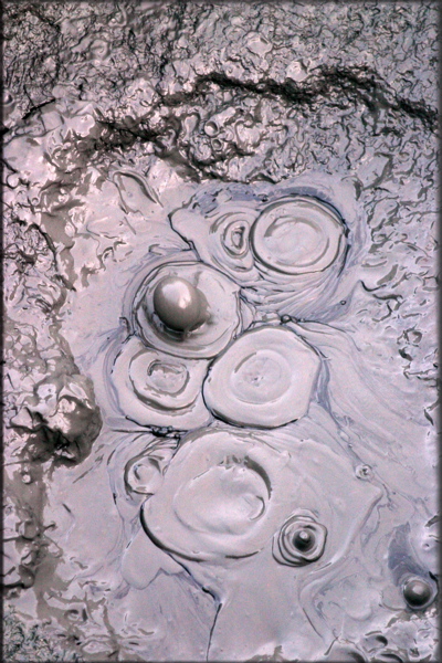 Thermal Mud Pot Bubbles