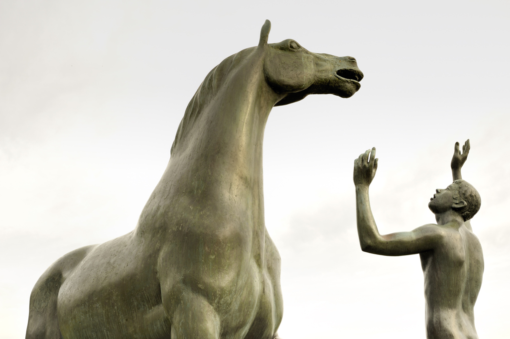 Young Boy and Horse - Quai Wilson