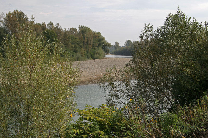 river Tysa (Theiss),opposite  Ukraine
