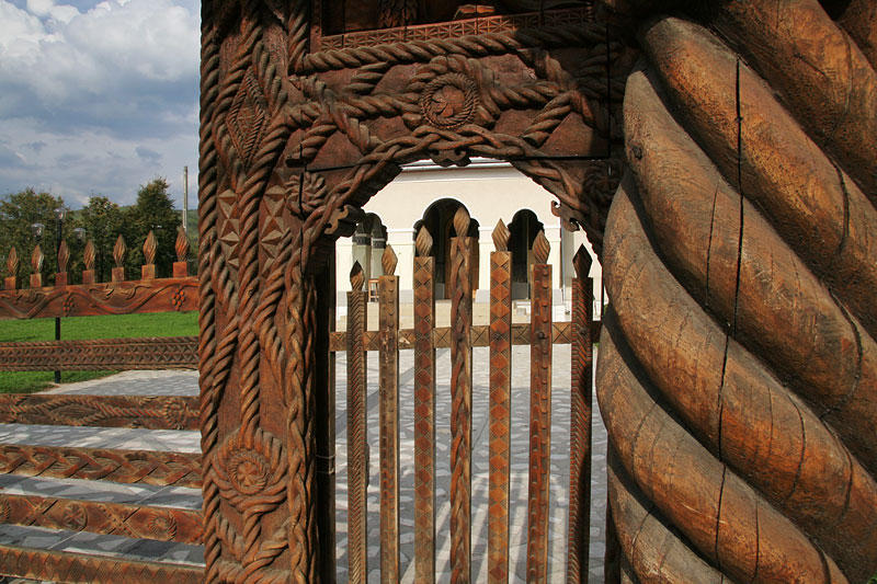 hand carved door