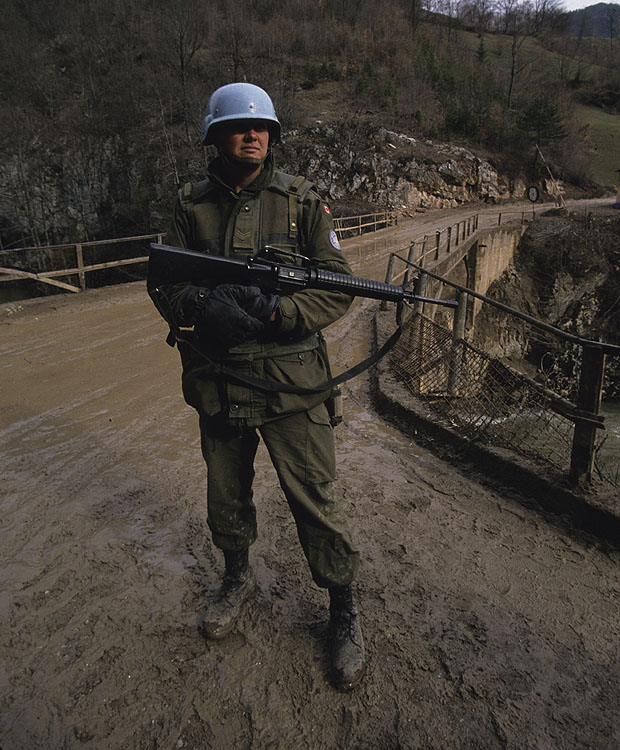 Canadian at checkpoint