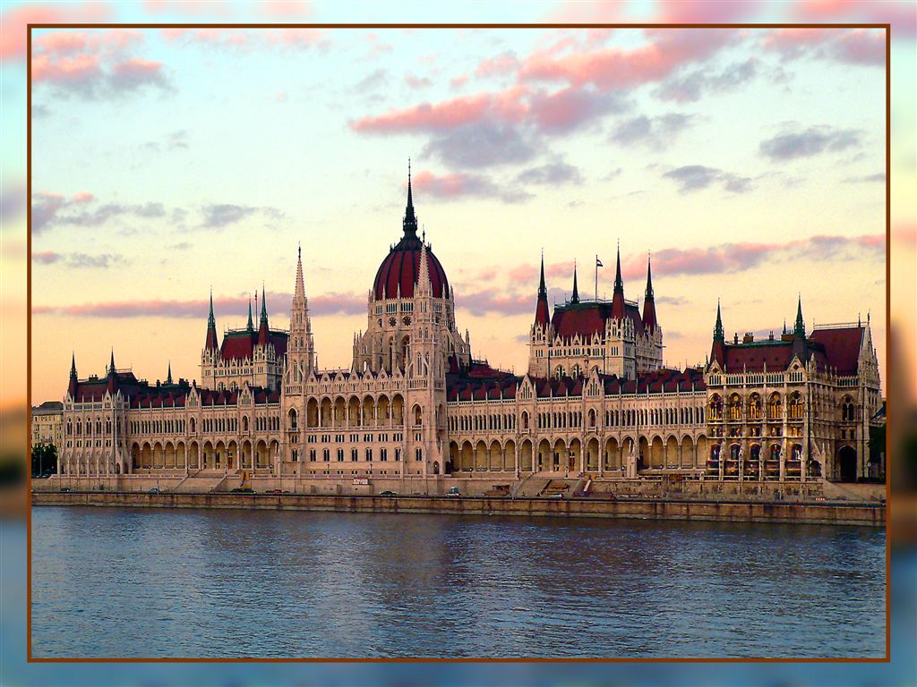 Parliament In Budapest At Dusk, Hungary