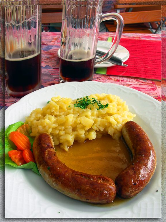 Knockout Wurst With Kartoffeln Salad, Rothenburg, Germany