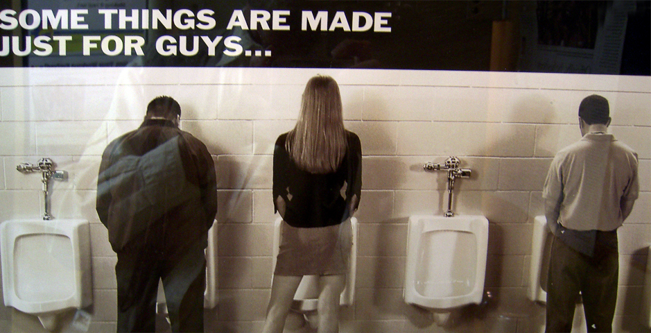 Poster in a mens room