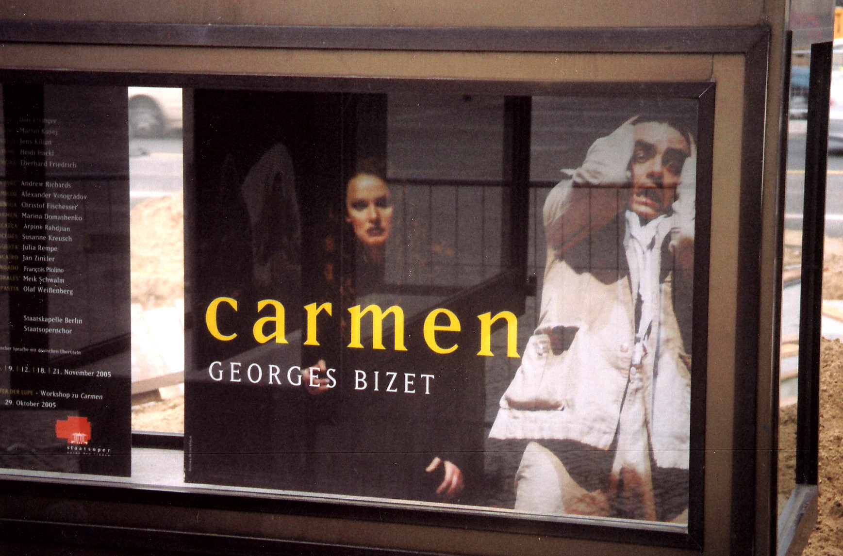 Heres an ad for Carmen that I saw on Unter den Linden.