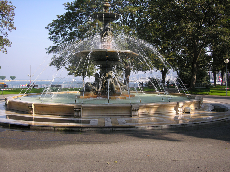 The Four Seasons Fountain, The English Garden,  Geneva.