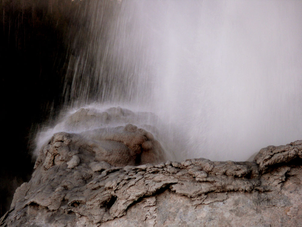 Cone of a geyser, Yellowstone National Park, Wyoming, 2006