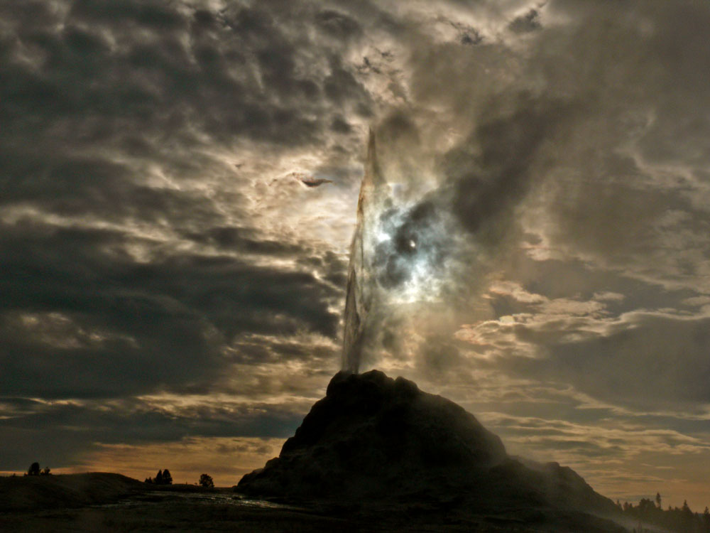 White Dome Geyser, Yellowstone National Park, Wyoming, 2006