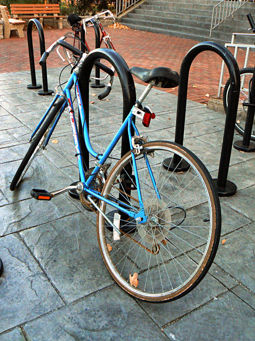 Getting up into a Huffy