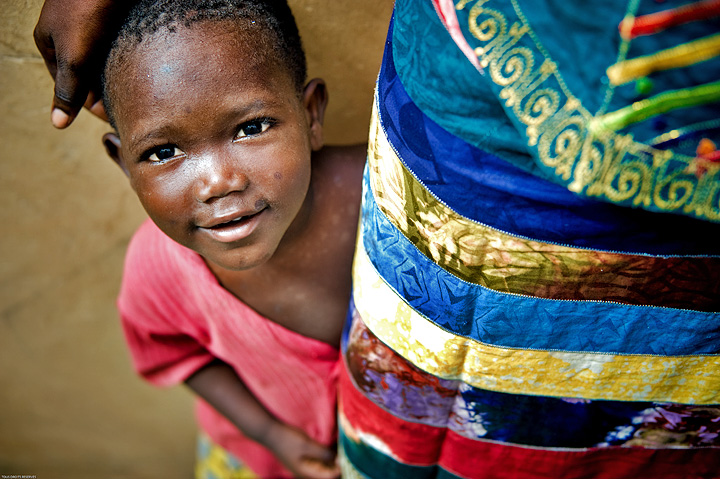 Child, smile and colors