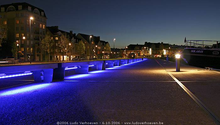 Turnhout Jachthaven Nieuwe Kaai - Nieuwe avondverlichting