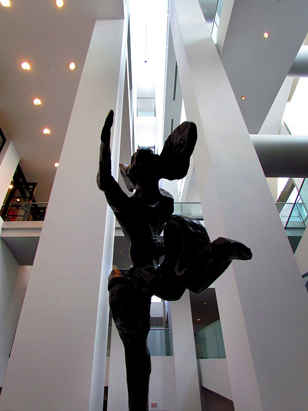 Running rabbit at the museum