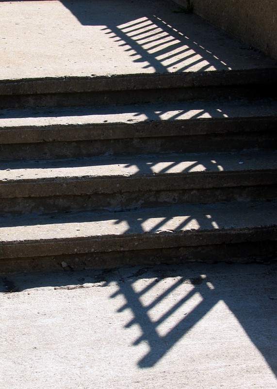 ombre sur escalier