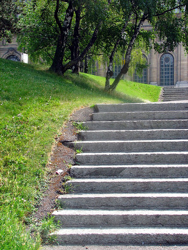  les escaliers du parc