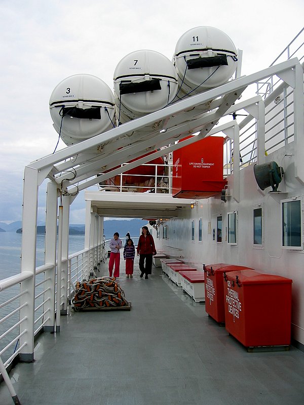 Starboard Deck of M/V Malaspina