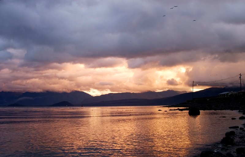Sunrise over Frederick Sound
