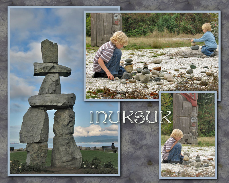 Inukshuk and Admirers