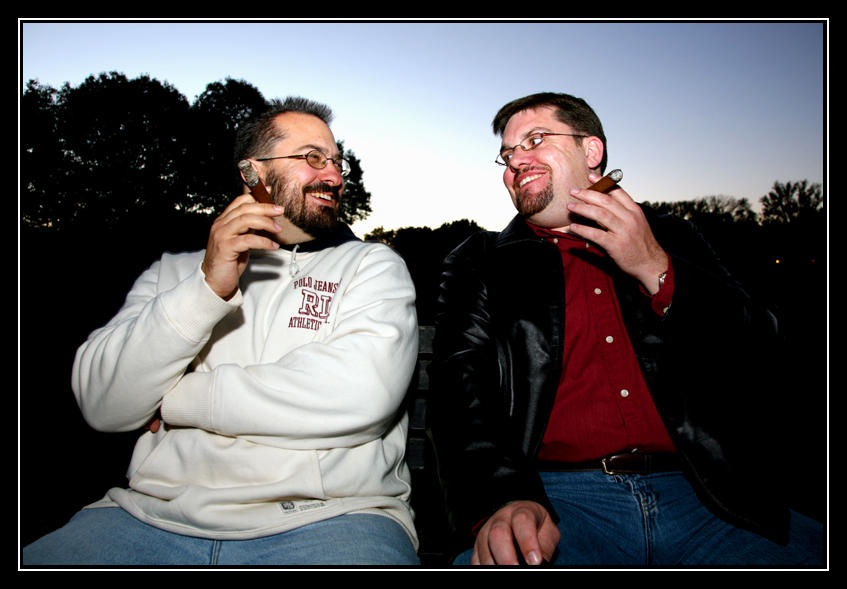 Sunset Cigars Overlooking Monuments