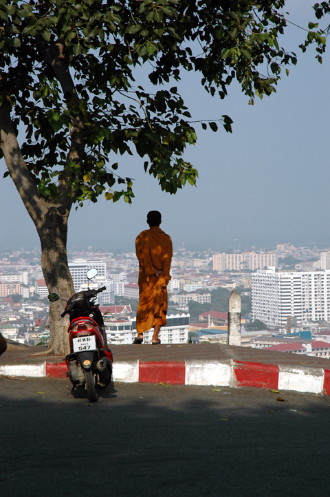 Monk viewing Pattaya
